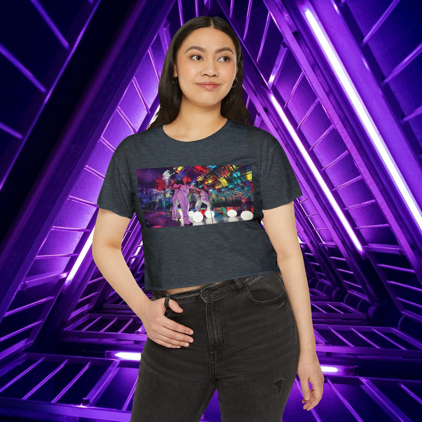 Le Jardin des Lumières - Women's Crop Top