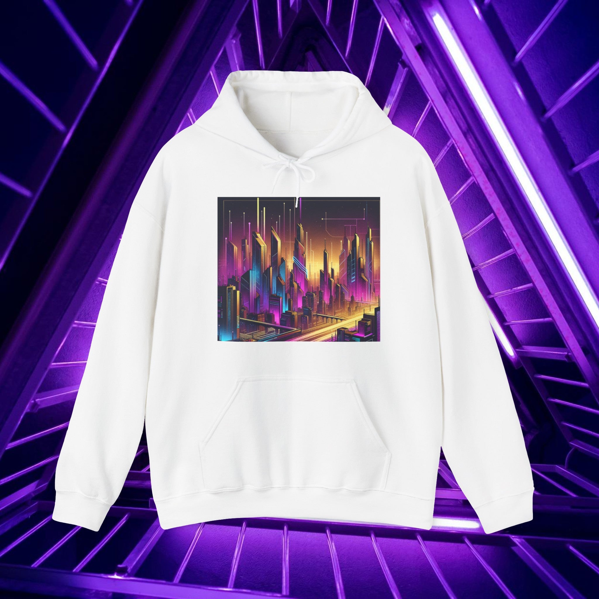 Cyber Purple Skies - Unisex Hoodie by Elle Moon Merch Store